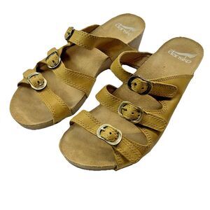 Dansko 1708171600 Tarin Burnished Nubuck Women's 37 (6.5-7) Wedge Sandal Clog